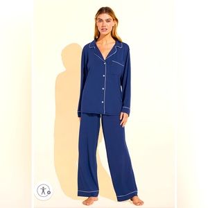 Eberjey Gisele TENCEL™ Navy Modal Long PJ Set Size Small